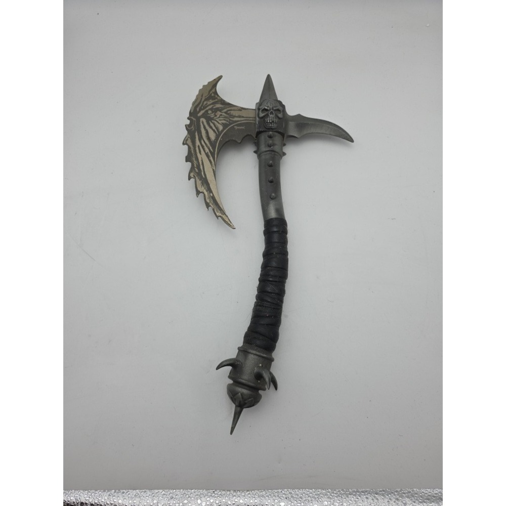 Tomahawk XL 1456 Fantasy Battle Axe Stainless Steel Skull Gothic Decor 15.75 H4